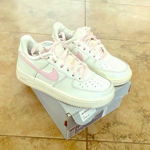Pink and White Air Force Ones (Little Girl)